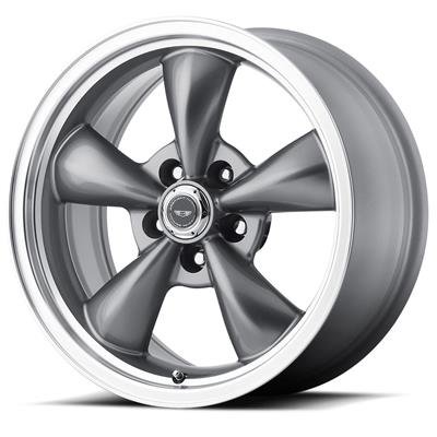 American Racing AR105 M Torq-Thrust Anthracite Wheels 17x8 Wheel, M, Aluminum, Gray, 17 in. x 8 in., 5 x 4.50 in. Bolt Circle, 5.68 in. Backspace, Each thumbnail 2