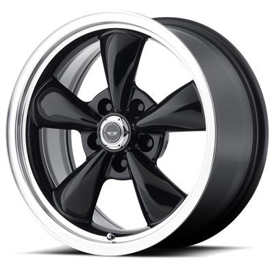 American Racing AR105 M Torq-Thrust Black Wheels 17x7.5 Wheel, M, Aluminum, Gloss Black, 17 in. x 7.5 in., 5 x 4.50 in. Bolt Circle, 6.020 in. Backspace thumbnail 2
