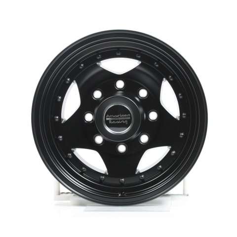 American Racing AR23 Black Wheels 16x7 Wheel, AR23, Aluminum, Matte Black, 16 in. x 7.0 in., 8 x 6.50 in. Bolt Circle, 3.760 in. Backspace, Each thumbnail 2