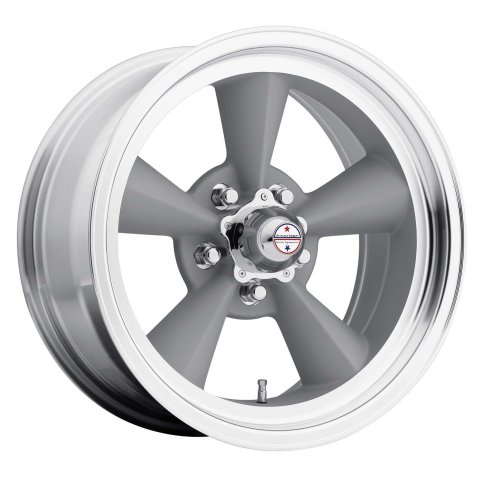 American Racing VN309 Torq-Thrust Original Vintage Silver Painted Wheels 15x8.5 Wheel, Vintage, Aluminum, Silver, 15 in. x 8.5 in., 5 x 4.75 in. Bolt Circle, 3.81 in. Backspace, Each thumbnail 1