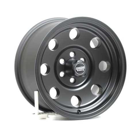 American Racing AR172 Baja Black Wheels 16x8 Wheel, Baja, Aluminum, Matte Black, 16 in. x 8 in., 6 x 4.50 in. Bolt Circle, 4.50 in. Backspace thumbnail 1