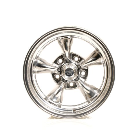 American Racing VN515 Polished Torq-Thrust II One-Piece Wheels 15x8 Wheel, One-Piece, Aluminum, Polished, 15 in. x 8 in., 5 x 5.00 in. Bolt Circle, 3.790 in. Backspace, Each thumbnail 2