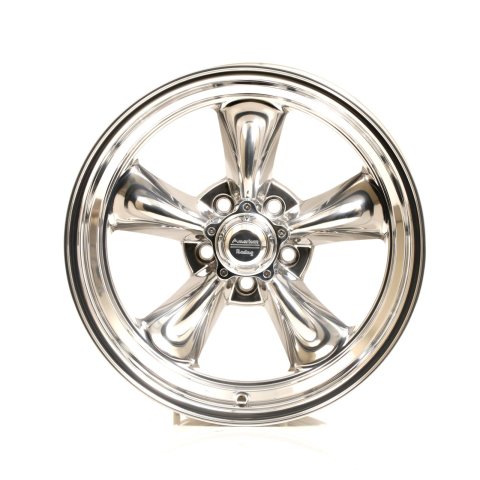 American Racing VN515 Polished Torq-Thrust II One-Piece Wheels 17x7 Wheel, One-Piece, Aluminum, Polished, 17 in. x 7 in., 5 x 4.5 in. Bolt Circle, 4 in. Backspace, Each thumbnail 1