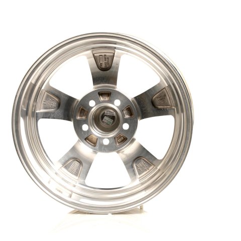 American Racing VN515 Polished Torq-Thrust II One-Piece Wheels 17x7 Wheel, One-Piece, Aluminum, Polished, 17 in. x 7 in., 5 x 4.5 in. Bolt Circle, 4 in. Backspace, Each thumbnail 2