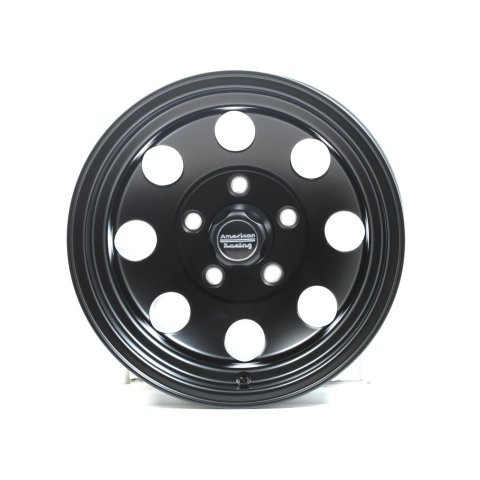 American Racing AR172 Baja Black Wheels 15x8 Wheel, Baja, Aluminum, Matte Black, 15 in. x 8.0 in., 5 x 5.00 in. Bolt Circle, 3.750 in. Backspace, Each thumbnail 2