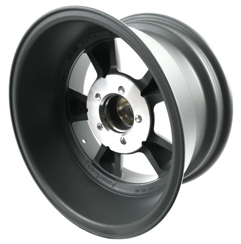 American Racing VN105 Torq-Thrust D Gray Wheels with Machined Lips 15x8 Wheels, Series Lips, 15 in. x 8.0 in., Aluminum, Matte Gray, 5 x 4.50 in. Bolt Circle, 4.500 in. Backspacing, Each thumbnail 3