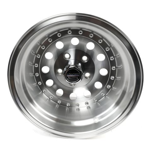 American Racing AR62 Outlaw II Silver Wheels 15x10 Wheel, AR62, II, Aluminum, Natural, 15 in. x 10 in., 5 x 4.75 in. Bolt Circle, 4.00 in. Backspace, Each thumbnail 1