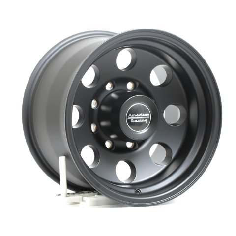 American Racing AR172 Baja Black Wheels 16x10 Wheel, Baja, Aluminum, Matte Black, 16 in. x 10 in., 8 x 6.50 in. Bolt Circle, 4.50 in. Backspace thumbnail 1
