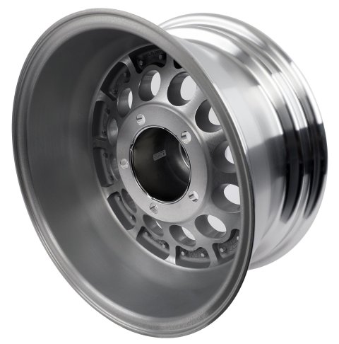 American Racing AR62 Outlaw II Silver Wheels 15x7 Wheel, II, Aluminum, Natural, 15 in. x 7 in., 5 x 5.50 in. Bolt Circle, 3.75 in. Backspace, Each thumbnail 3
