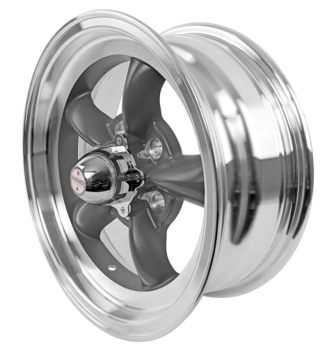 American Racing VN105D Torq-Thrust D Gray Wheels 15x6 Wheel, D, Aluminum, Gray, 15 in. x 6 in., 5 x 4.75 in. Bolt Circle, 3.66 in. Backspace, Each thumbnail 2