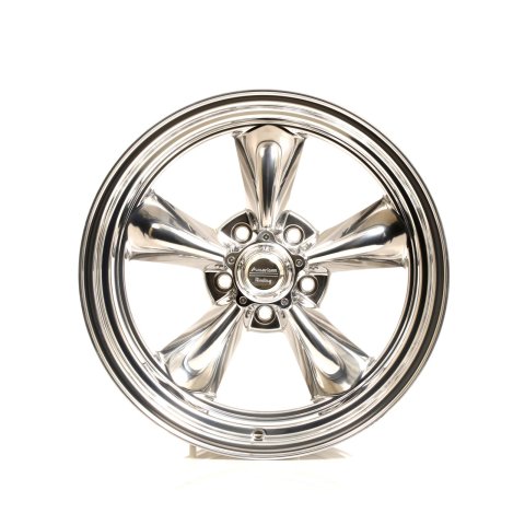 American Racing VN515 Polished Torq-Thrust II One-Piece Wheels 18x8 Wheel, One-Piece, Aluminum, Polished, 18 in. x 8.0 in., 5 x 4.75 in. Bolt Circle, 4.50 in. Backspace, Each