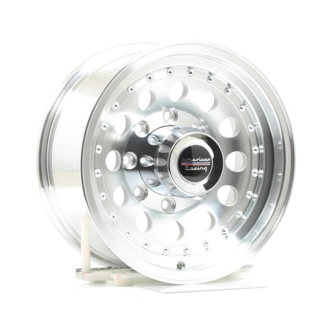 American Racing AR62 Outlaw II Silver Wheels 16x7 Wheel, II, Aluminum, Natural, 16 in. x 7 in., 8 x 6.50 in. Bolt Circle, 3.688 in. Backspace, Each thumbnail 3