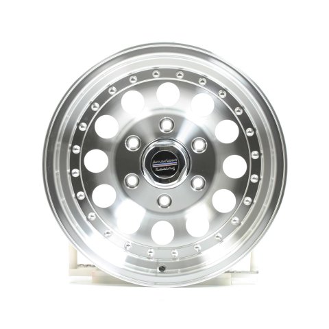 American Racing AR62 Outlaw II Silver Wheels 16x8 Wheel, II, Aluminum, Natural, 16 in. x 8 in., 6 x 5.5 in. Bolt Circle, 5.50 in. Backspace, Each thumbnail 1