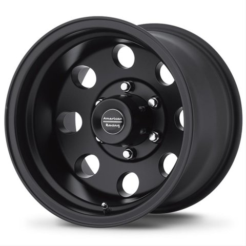 American Racing AR172 Baja Black Wheels 17x8 Wheel, Baja, Aluminum, Matte Black, 17 in. x 8.0 in., 8 x 170mm Bolt Circle, 4.500 in. Backspace, Each thumbnail 4