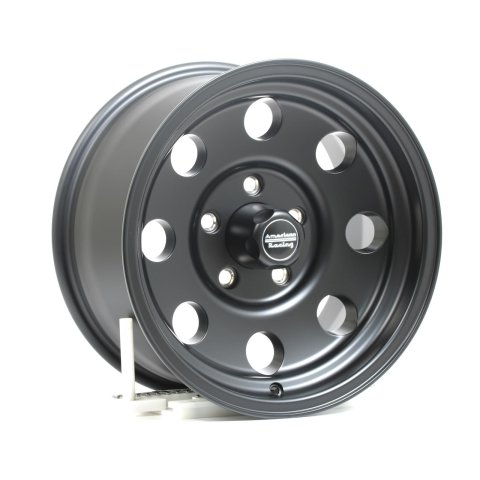 American Racing AR172 Baja Black Wheels 16x8 Wheel, Baja, Aluminum, Matte Black, 16 in. x 8.0 in., 5 x 5.00 in. Bolt Circle, 4.500 in. Backspace, Each thumbnail 1