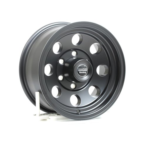 American Racing AR172 Baja Black Wheels 15x7 Wheel, Baja, Aluminum, Matte Black, 15 in. x 7.0 in., 6 x 5.50 in. Bolt Circle, 3.760 in. Backspace, Each thumbnail 1