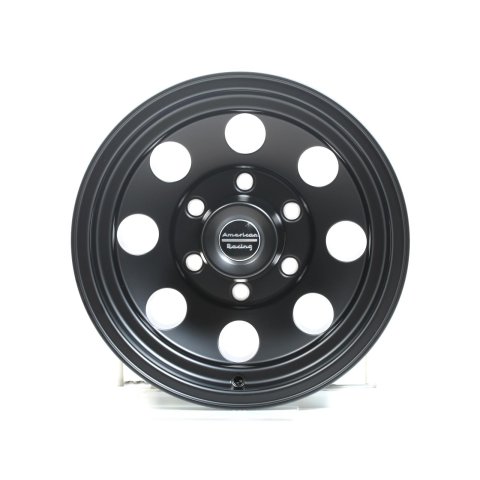 American Racing AR172 Baja Black Wheels 15x7 Wheel, Baja, Aluminum, Matte Black, 15 in. x 7.0 in., 6 x 5.50 in. Bolt Circle, 3.760 in. Backspace, Each thumbnail 2