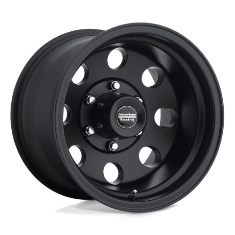 American Racing AR172 Baja Black Wheels 15x7 Wheel, Baja, Aluminum, Matte Black, 15 in. x 7.0 in., 6 x 5.50 in. Bolt Circle, 3.760 in. Backspace, Each thumbnail 7