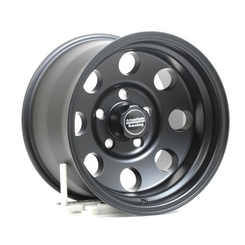 American Racing AR172 Baja Black Wheels 16x10 Wheel, Baja, Aluminum, Matte Black, 16 in. x 10 in., 5 x 135mm Bolt Circle, 4.50 in. Backspace thumbnail 1