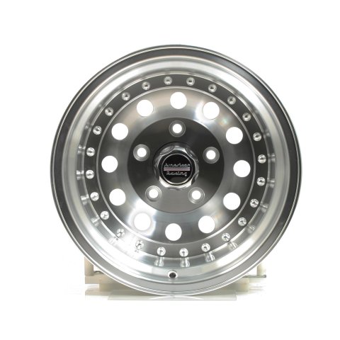American Racing AR62 Outlaw II Silver Wheels 15x10 Wheel, AR62, II, Aluminum, Natural, 15 in. x 10 in., 5 x 5.00 in. Bolt Circle, 4.00 in. Backspace, Each thumbnail 1