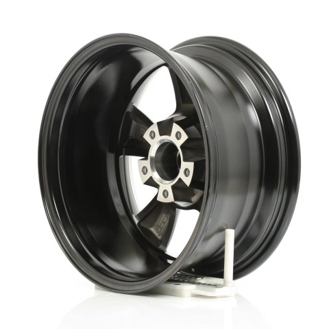 American Racing AR105 M Torq-Thrust Black Wheels 17x8 Wheel, M, Aluminum, Black/Silver, 17 in. x 8 in., 5 x 4.75 in. Bolt Circle, 4.5 in. Backspace, Each thumbnail 2