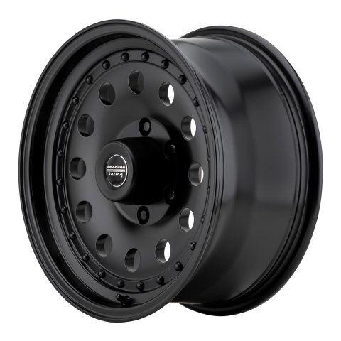 American Racing AR62 Outlaw II Satin Black Wheels 15x7 Wheel, AR62, II, Aluminum, 5x114.30 SATIN BLACK (-6 mm) thumbnail 4