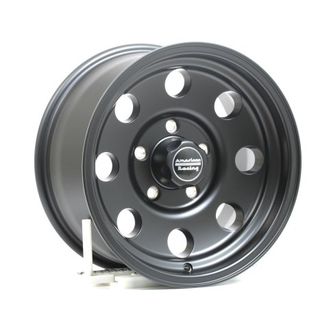 American Racing AR172 Baja Black Wheels 16x8 Wheel, Baja, Aluminum, Matte Black, 16 in. x 8.0 in., 5 x 135mm Bolt Circle, 4.500 in. Backspace, Each thumbnail 2