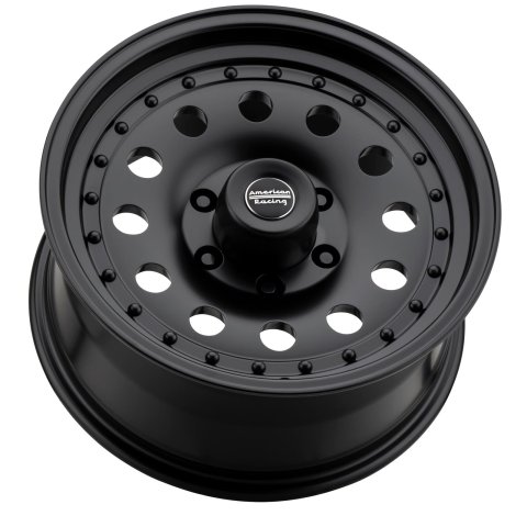 American Racing AR62 Outlaw II Satin Black Wheels 15x10 Wheel, AR62, II, Aluminum, 5x120.65 SATIN BLACK (-38 mm) thumbnail 3