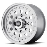 American Racing AR62 Outlaw II Silver Wheels 17x8 Wheel, II, Aluminum, Natural, 17 in. x 8 in., 8 x 170mm Bolt Circle, 4.500 in Backspace, Each thumbnail 1