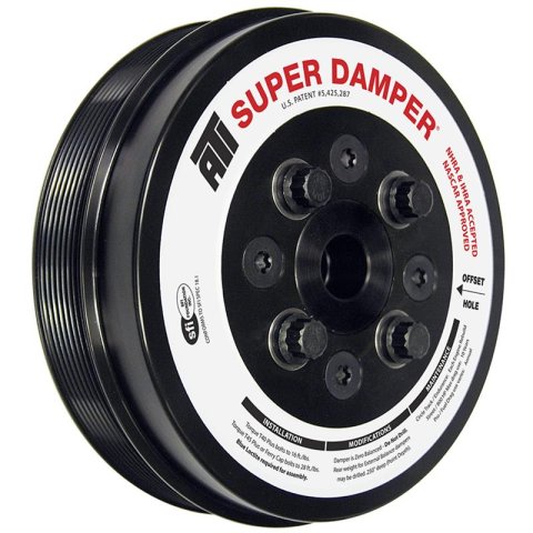 ATI Super Damper Diesel Harmonic Balancers ATI917372 Balancer, Damper, External Balance, Steel, Elastomer, SFI 18.1, Cummins ISC 8.3L, Each