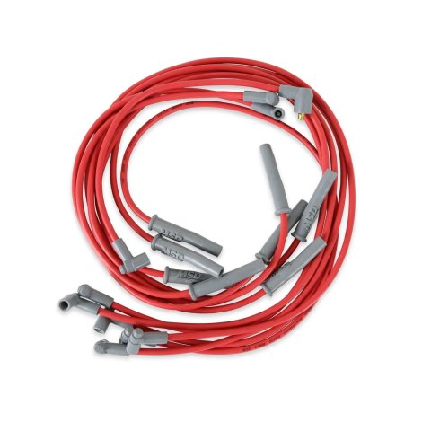 MSD 8.5mm Super Conductor Spark Plug Wire Sets 32739 Wires, Conductor, Spiral Core, 8.5mm, Red, Multi-Angle Boots, Chrysler, 400/440, Set thumbnail 4