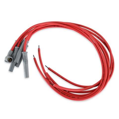MSD 8.5mm Super Conductor Spark Plug Wire Sets 31179 Wires, Conductor, Spiral Core, 8.5mm, Red, Multi-Angle Boots, Universal, L6/V6, Set thumbnail 4