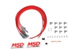 MSD 8.5mm Super Conductor Spark Plug Wire Sets 31189 Wires, Conductor, Spiral Core, 8.5mm, Red, Multi-Angle Boots, Universal, L8/V8, Set thumbnail 4