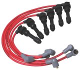 MSD 8.5mm Super Conductor Spark Plug Wire Sets 32709 Wires, Conductor, Spiral Core, 8.5mm, Red, Stock Boots, Mitsubishi, 3.0L, V6, Set thumbnail 4