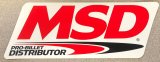 MSD Decals 9309 Decal, Vinyl, Pro-Billet Distributor Logo, 4.0 in. x 9.0 in., Red, White, Black, Each thumbnail 2