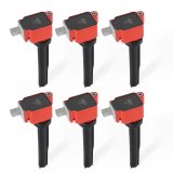 MSD Direct Replacement Ignition Coil Packs 82606 Coil, Replacement, Red, Ford, 2.7L, Ecoboost, Set of 6 thumbnail 2