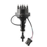 MSD Pro-Billet Dual Sync EFI Distributors 23773 Distributor, EFI, Hall Effect Trigger, Male/HEI, Standard Rotation, Black Cap, Billet Aluminum Housing, Black, Ford, Each thumbnail 1
