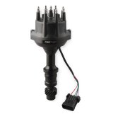 MSD Pro-Billet Dual Sync EFI Distributors 23853 Distributor, EFI, Hall Effect Trigger, Male/HEI, Standard Rotation, Black Cap, Billet Aluminum Housing, Black, Oldsmobile, Each thumbnail 1
