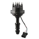 MSD Pro-Billet Dual Sync EFI Distributors 23853 Distributor, EFI, Hall Effect Trigger, Male/HEI, Standard Rotation, Black Cap, Billet Aluminum Housing, Black, Oldsmobile, Each thumbnail 2