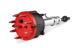 MSD Pro-Billet Distributors 858051 Distributor, Pro-Billet, Magnetic Trigger, Mechanical, Red Cap, Use with Edelbrock Victor Jr., Steel Gear, Billet Aluminum, Natural, Ford, 351W, Each thumbnail 5