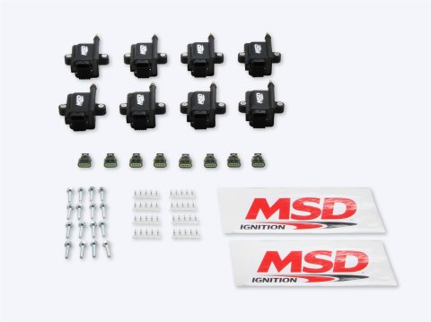 MSD Smart Coils 82893-8 Ignition Coil, Coil, Coil Pack, Epoxy, Female/Socket, Black, Square, Set of 8 thumbnail 3