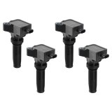 MSD Ford Eco-Boost Coils 825974 Ignition Coils, Eco-Boost, Coil Pack, Black, Ford, Set of 4 thumbnail 1