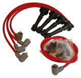 MSD 8.5mm Super Conductor Spark Plug Wire Sets 32329 Wires, Conductor, Spiral Core, 8.5mm, Red, Stock Boots, for use on Acura®, 1.7/1.8L, L4, Set thumbnail 1