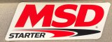 MSD Decals 9291 Decal, Vinyl, Adhesive, Red/White/Black, Advanced Power System Starter Logo, 4 in. Width, 9 in. Length thumbnail 2