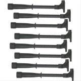 MSD Hemi Tubes 34753 Spark Plug Wire Components, Tubes, Plug Boot Type, Eight Straight Boot Ends, Rynite Plastic, Black, 8.5mm, Set of 8 thumbnail 1