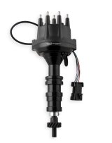 MSD Pro-Billet Dual Sync EFI Distributors 23803 Distributor, EFI, Hall Effect Trigger, Male/HEI, Standard Rotation, Black Cap, Billet Aluminum Housing, Black, Ford, Each thumbnail 1