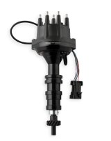 MSD Pro-Billet Dual Sync EFI Distributors 23803 Distributor, EFI, Hall Effect Trigger, Male/HEI, Standard Rotation, Black Cap, Billet Aluminum Housing, Black, Ford, Each thumbnail 2
