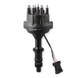 MSD Pro-Billet Dual Sync EFI Distributors 23843 Distributor, EFI, Hall Effect Trigger, Male/HEI, Standard Rotation, Black Cap, Billet Aluminum Housing, Black, Pontiac, Each thumbnail 2