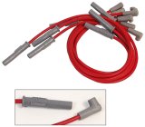 MSD 8.5mm Super Conductor Spark Plug Wire Sets 32119 Wires, Conductor, Spiral Core, 8.5mm, Red, Multi-Angle Boots, Chevy, GMC, 454, Set thumbnail 2
