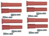MSD Professional Racing Spark Plug Wire Boot and Terminal Kits 8854 Boots, Red, Straight Boots, Set of 8 thumbnail 1
